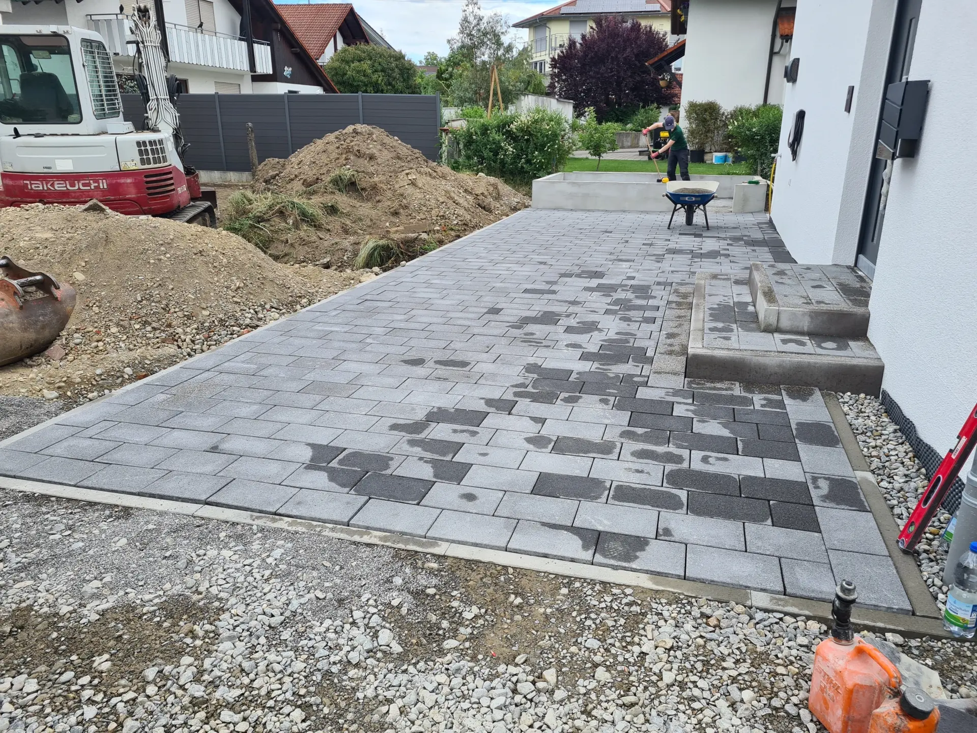 Fachgerecht ausgeführte Pflasterarbeiten