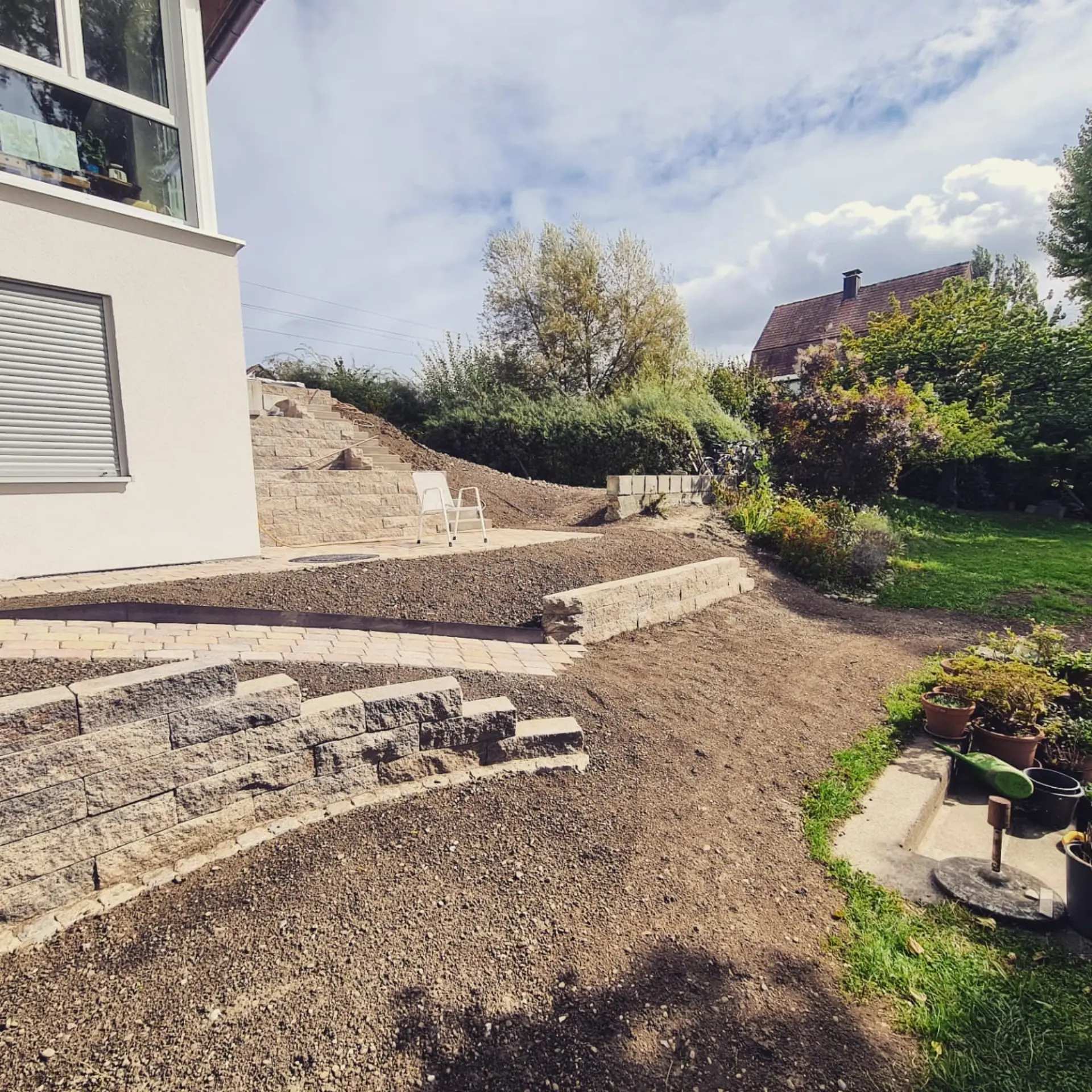 Sanierter Garten nach fachgerechter Umsetzung